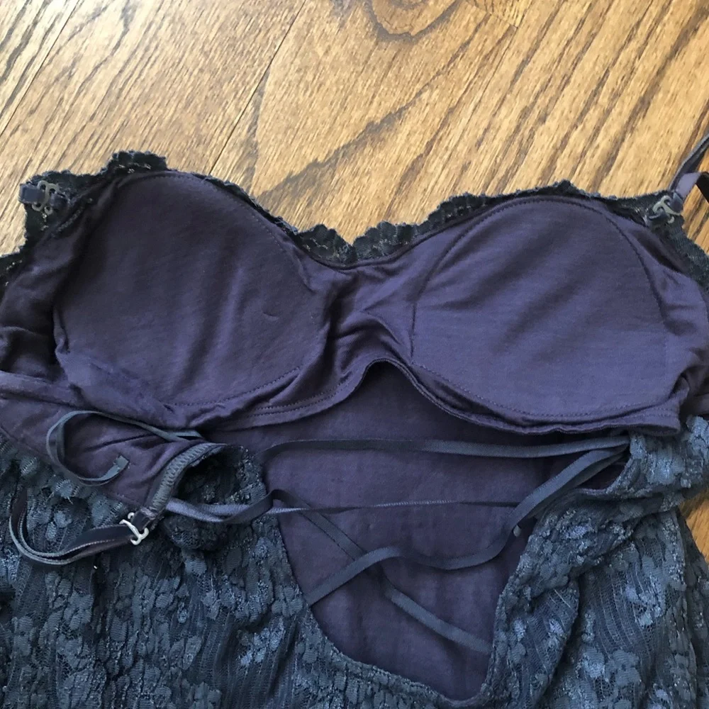 Free People Navy Lace Bodycon Minidress